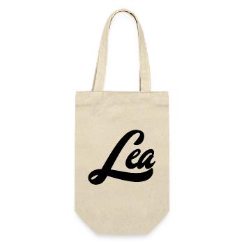 Lea Name Abstrakte Farbexplosion Kunstdesign - Geschenkbeutel für Flaschen - Natur - Vorne