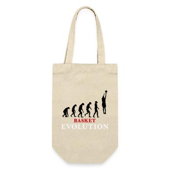 Basket Evolution Sport und Humor 3c - Geschenkbeutel für Flaschen - Natur - Vorne