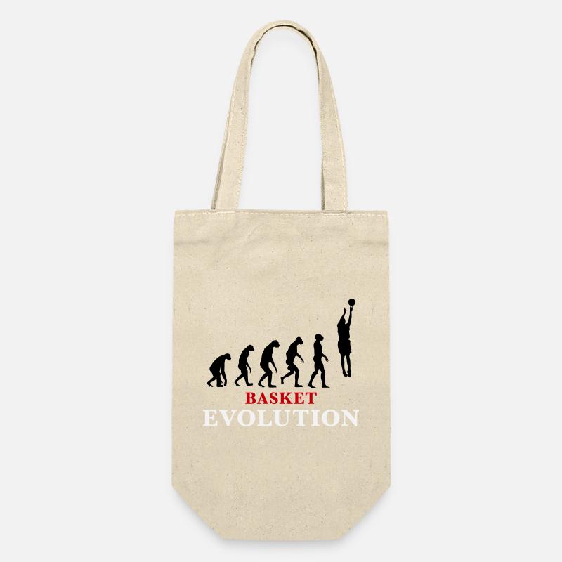 Basket Evolution Sports and humour 3c - Gift Bag for Bottles - nature