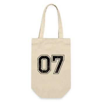 Anzahl 07 - Geschenkbeutel für Flaschen - Natur - Vorne