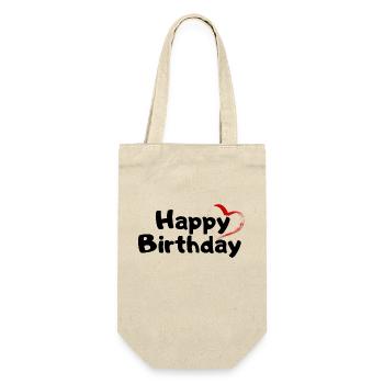 Joyeux anniversaire Salutation d’anniversaire Cadeau d’anniversaire - Sac à bouteille - nature - Devant