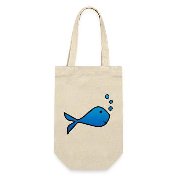SARDINE. FISH. APRIL FOOL. EASTER. SEA - Gift Bag for Bottles - nature - Front