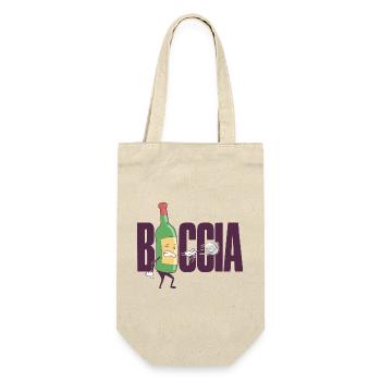 Boccia player Clothing with bocce balls Boccia - Gift Bag for Bottles - nature - Front