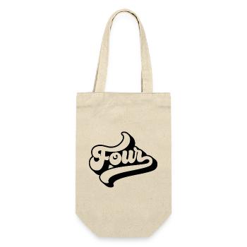 Four 4th Birthday Kids Boys Girls 4 Years Old - Gift Bag for Bottles - nature - Front