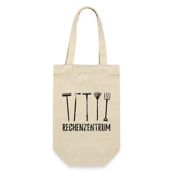 Rechenzentrum - Gärtner Garten Pflanzen - Geschenkbeutel für Flaschen - Natur - Vorne