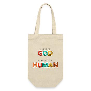 A piece of god - Geschenkbeutel für Flaschen - Natur - Vorne