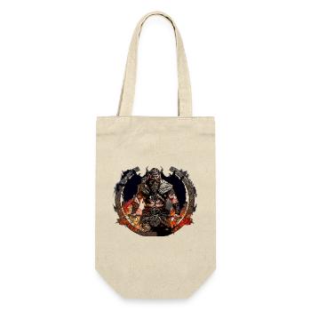 Viking warriors in the circle of fire - Gift Bag for Bottles - nature - Front