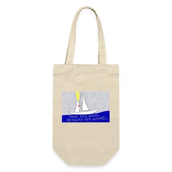 Jage den Wind, berühre den Himmel. - Geschenkbeutel für Flaschen - Natur - Vorne