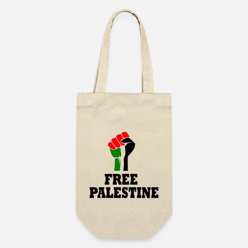 Free palestine - Sac à bouteille - nature