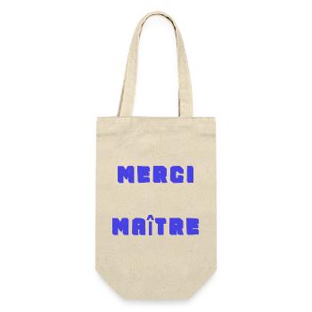VIELEN DANK. DANKE. VIELEN DANK. JAHRESTAG. GEBURT. - Geschenkbeutel für Flaschen - Natur - Vorne