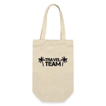 travel team - Geschenkbeutel für Flaschen - Natur - Vorne