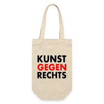 Kunst gegen rechts - Geschenkbeutel für Flaschen - Natur - Vorne