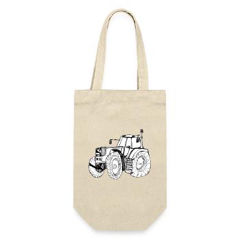 Tractor - Gift Bag for Bottles - nature - Front