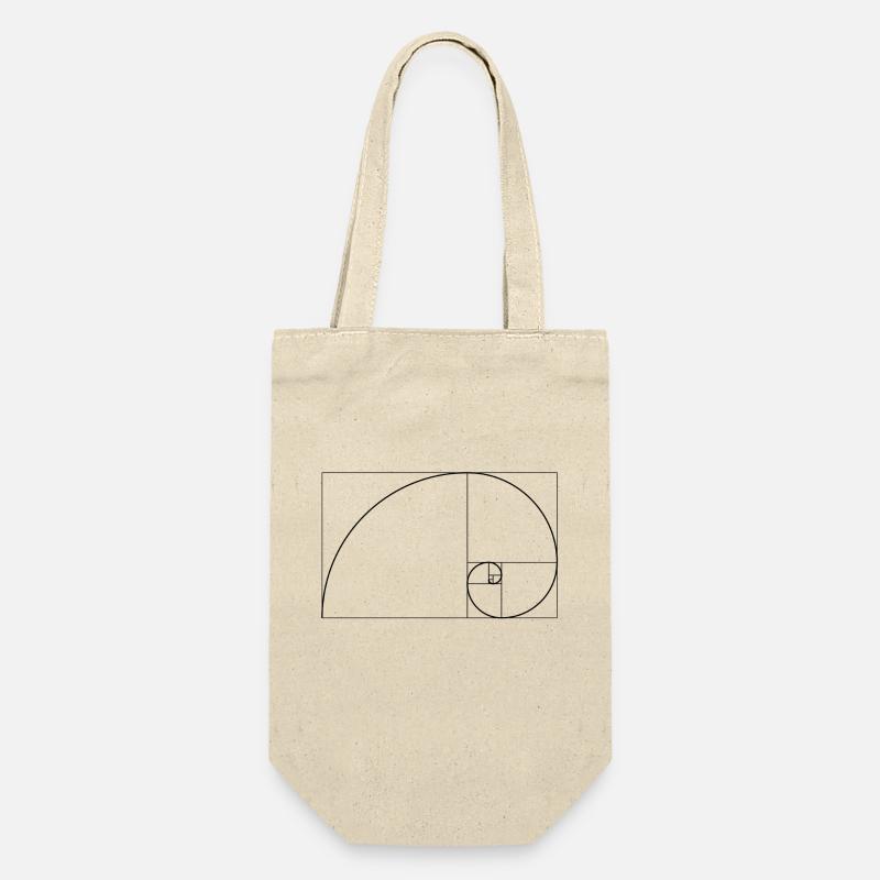 Fibonacci - Geschenkbeutel für Flaschen - Natur