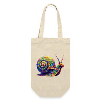 Schnecke - Geschenkbeutel für Flaschen - Natur - Vorne