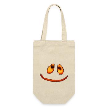 Pumpkin Face Halloween - Gift Bag for Bottles - nature - Front