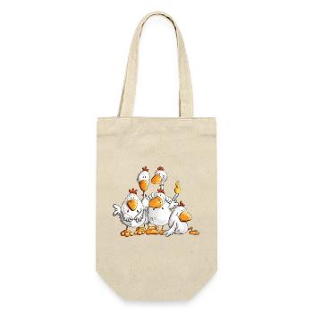 Funny Chickens for Chicken Lovers - Gift Bag for Bottles - nature - Front