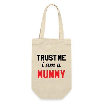 Believe me, I'm a Mom! - Gift Bag for Bottles - nature - Front
