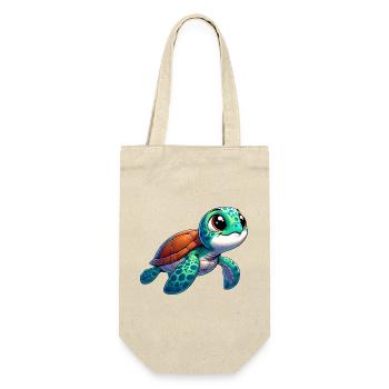 Tortue - Sac à bouteille - nature - Devant