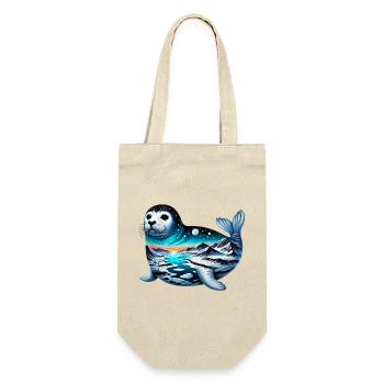 Seal - Gift Bag for Bottles - nature - Front
