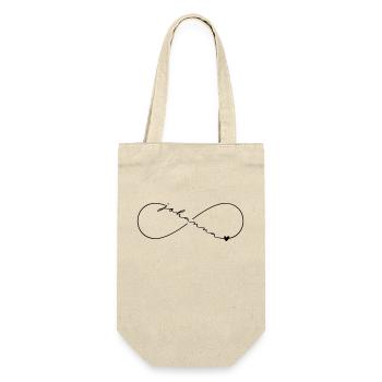 Johanna Name Infinitysymbol - Geschenkbeutel für Flaschen - Natur - Vorne
