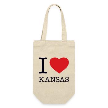 J’ADORE LE KANSAS - Sac à bouteille - nature - Devant