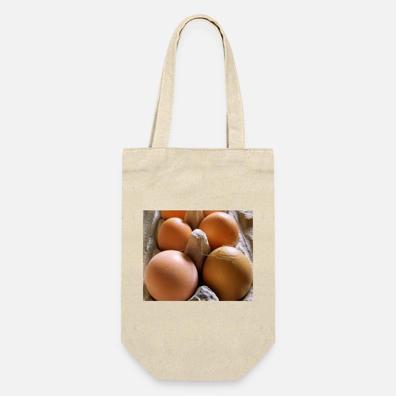 Eier - Geschenkbeutel für Flaschen - Natur