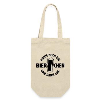 Noch ein Bierchen - Geschenkbeutel für Flaschen - Natur - Vorne