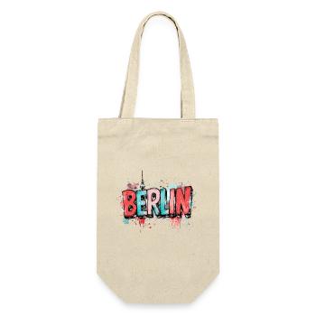 Berlin Graffiti Font Street Art Urban Style - Gift Bag for Bottles - nature - Front