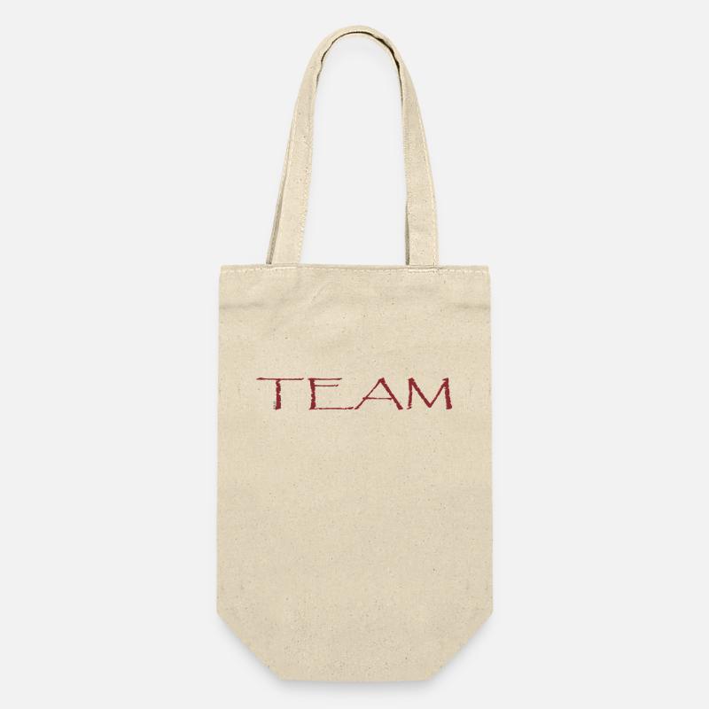 Team - Geschenkbeutel für Flaschen - Natur