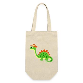 Cute dino with hat - Gift Bag for Bottles - nature - Front