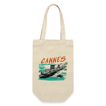 Cannes Côte d'Azur Illustration - Gift Bag for Bottles - nature - Front