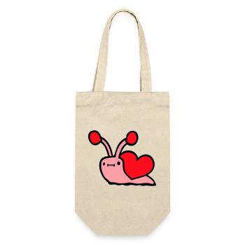 Snail Heart Snail Shell Cute Love Romantic - Gift Bag for Bottles - nature - Front