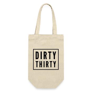 Dirty Thirty 30th Birthday - Gift Bag for Bottles - nature - Front