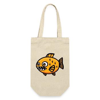 Piranha Fish Halloween Comic Funny - Gift Bag for Bottles - nature - Front