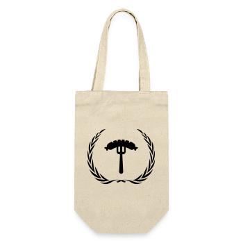 Sausage, fork, sausage - Gift Bag for Bottles - nature - Front