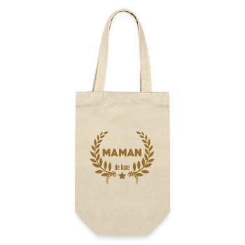Luxury Mom - Mother's Day - Gift Bag for Bottles - nature - Front