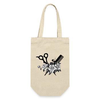 Hairdresser gift idea - Gift Bag for Bottles - nature - Front