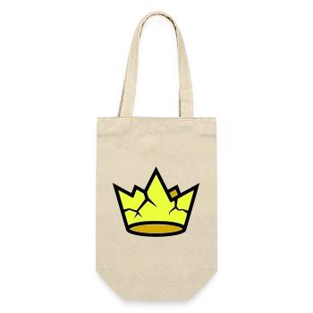 Broken Crown Grunge Cracked Vector - Gift Bag for Bottles - nature - Front