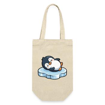 Manchot endormi sur la glace - Sac à bouteille - nature - Devant