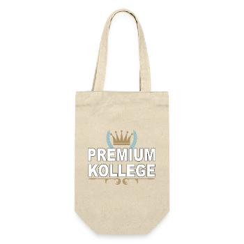 Premium Colleague - Funny Saying - Gift Bag for Bottles - nature - Front