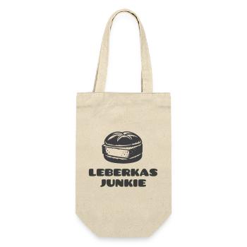 Leberkäs Junkie - A dicke Scheim is Pflicht! - Gift Bag for Bottles - nature - Front