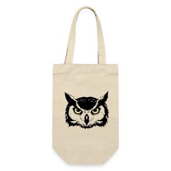 Tête de hibou mystique Nature - Sac à bouteille - nature - Devant