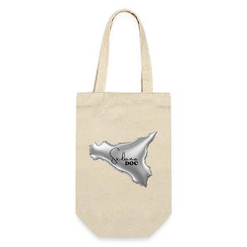 Siciliana Doc Damen & Kinder T-Shirt  - Geschenkbeutel für Flaschen - Natur - Vorne