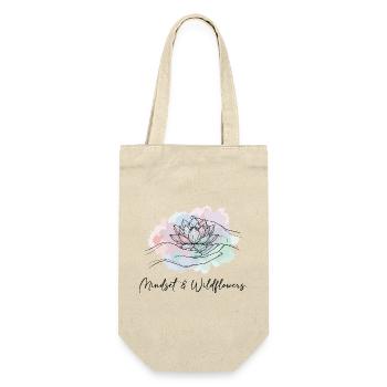 Mindset Wildflowers Flowers Boho Nature Saying - Gift Bag for Bottles - nature - Front