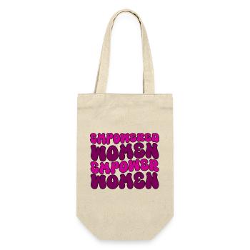Empowered Women Empower Women Feminist  - Gift Bag for Bottles - nature - Front