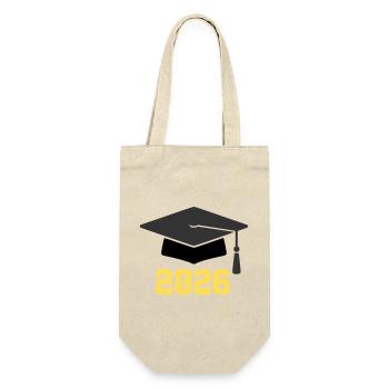 Doctoral Degree 2026 - Gift Bag for Bottles - nature - Front