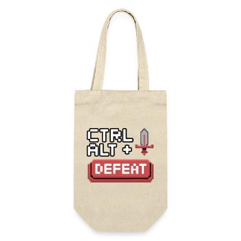 Strg Alt Entfernen Pixel Design - Geschenkbeutel für Flaschen - Natur - Vorne