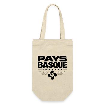Pays Basque Forever Lauburu Vintage Design - Sac à bouteille - nature - Devant