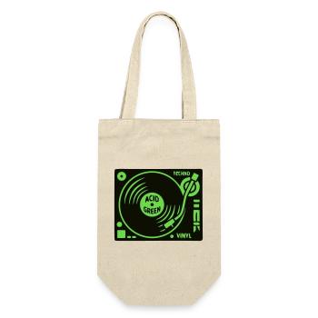 Platine Techno DJ Mixer Vinyl Rave - Sac à bouteille - nature - Devant